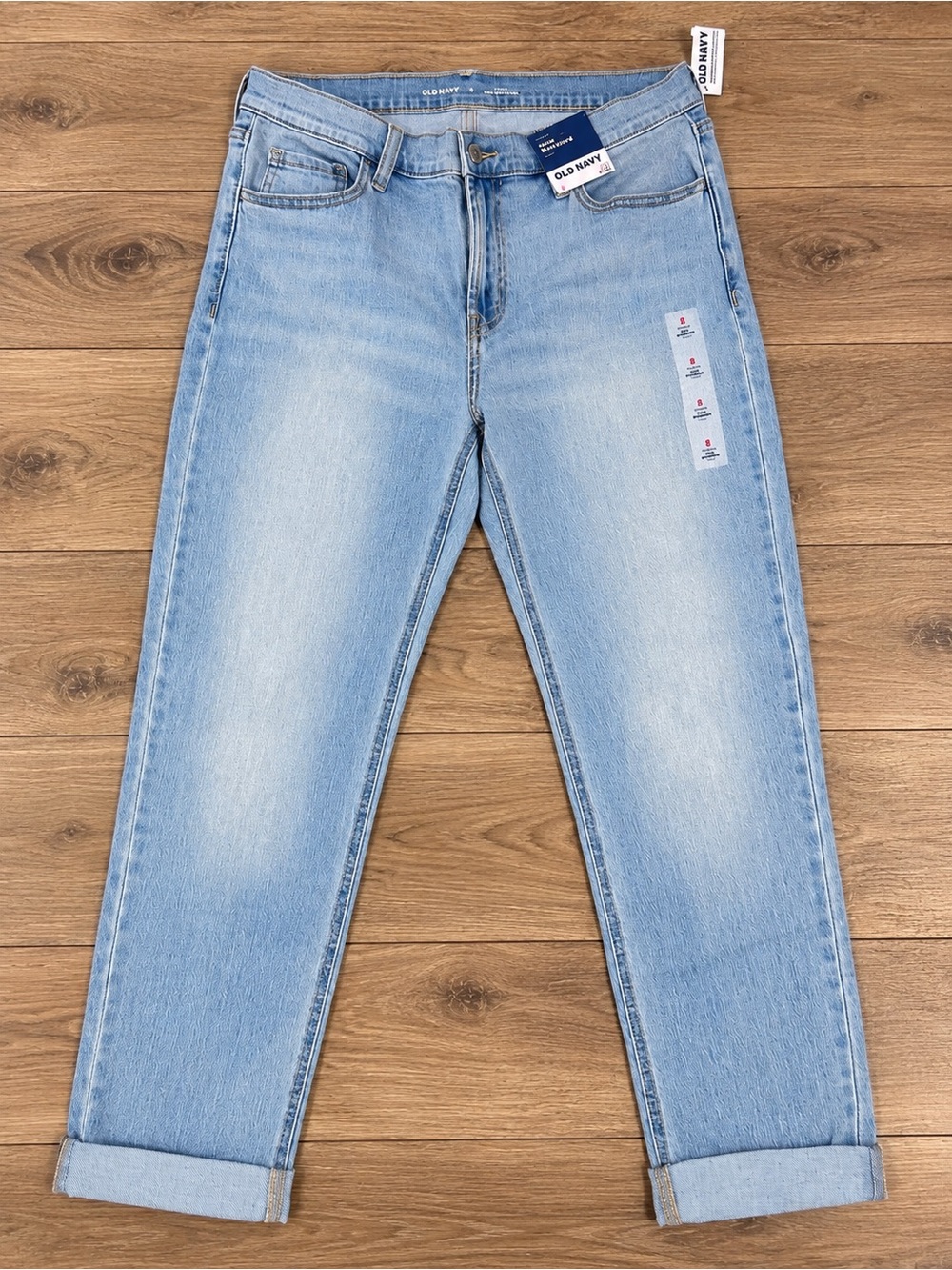 Old Navy Light Wash Boyfriend Jeans - Pale Blue